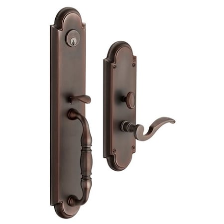 Baldwin Double Cylinder Entry Handlesets Venetian Bronze 6544.112.RDBL
